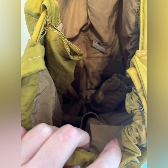 Vince Camuto Washable Nylon Harlo Backpack Olive Oil - Picture 8 of 8